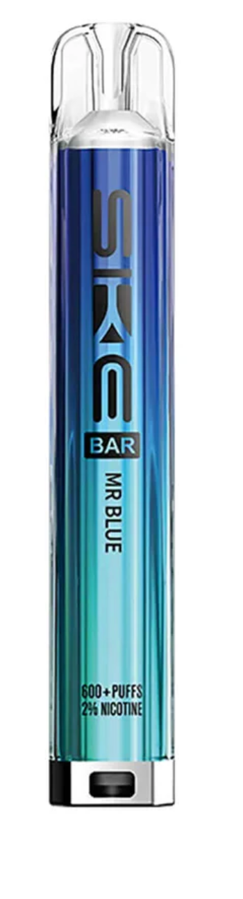 SKE Bar 600 Prefilled Pod Kit (Pack of 10) - Mr Blue