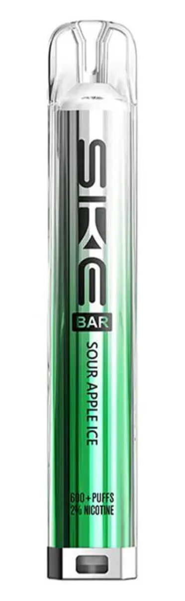 SKE Bar 600 Prefilled Pod Kit (Pack of 10) - Sour Apple Ice
