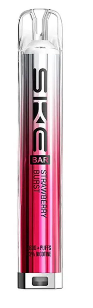 SKE Bar 600 Prefilled Pod Kit (Pack of 10) - Strawberry Burst