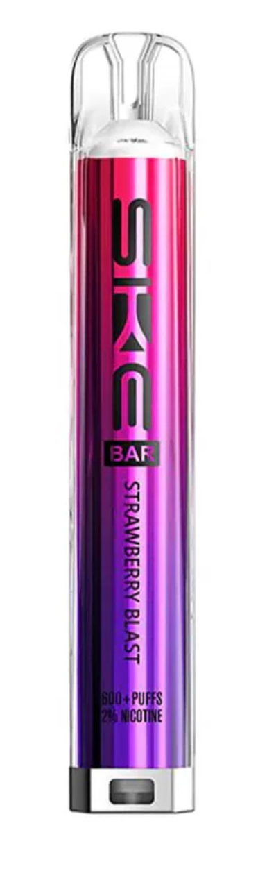 SKE Bar 600 Prefilled Pod Kit (Pack of 10) - Strawberry Blast