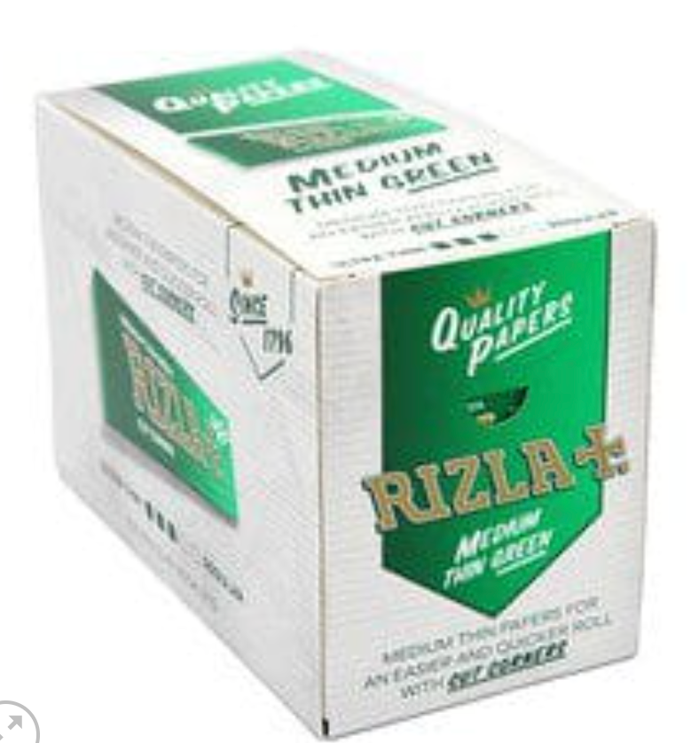 RIZLA GREEN MED THIN MULTIPACK 20'S