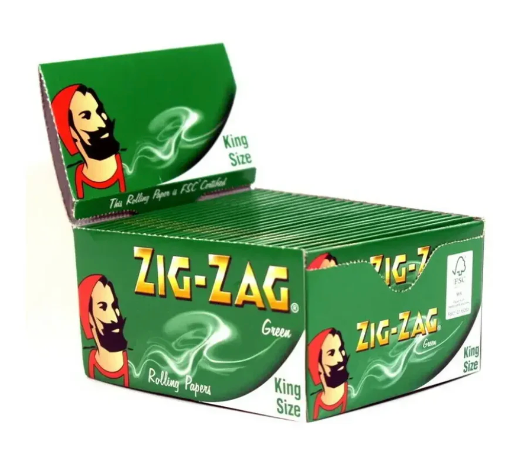 Zig Zag Green King Size 50's