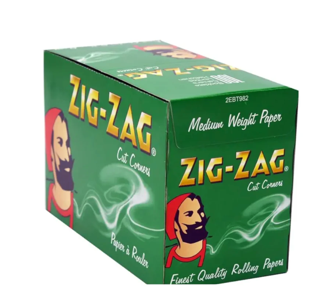 Zig Zag Green Standard 100's