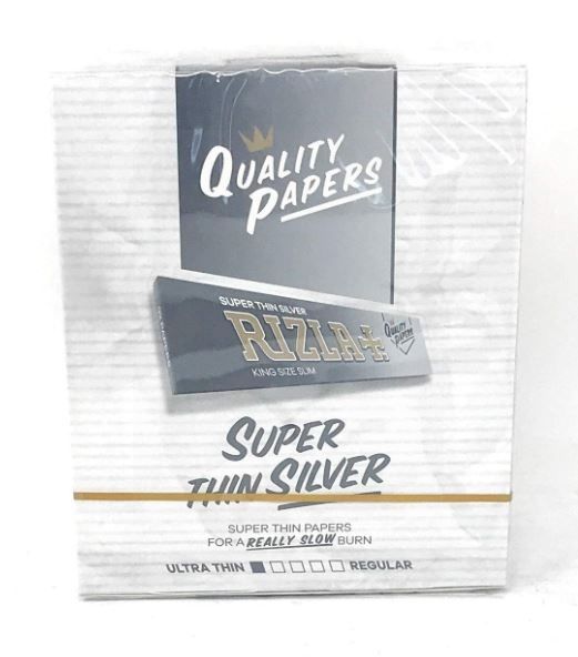 RIZLA SUPER THIN SILVER 50 KING SIZE SLIM
