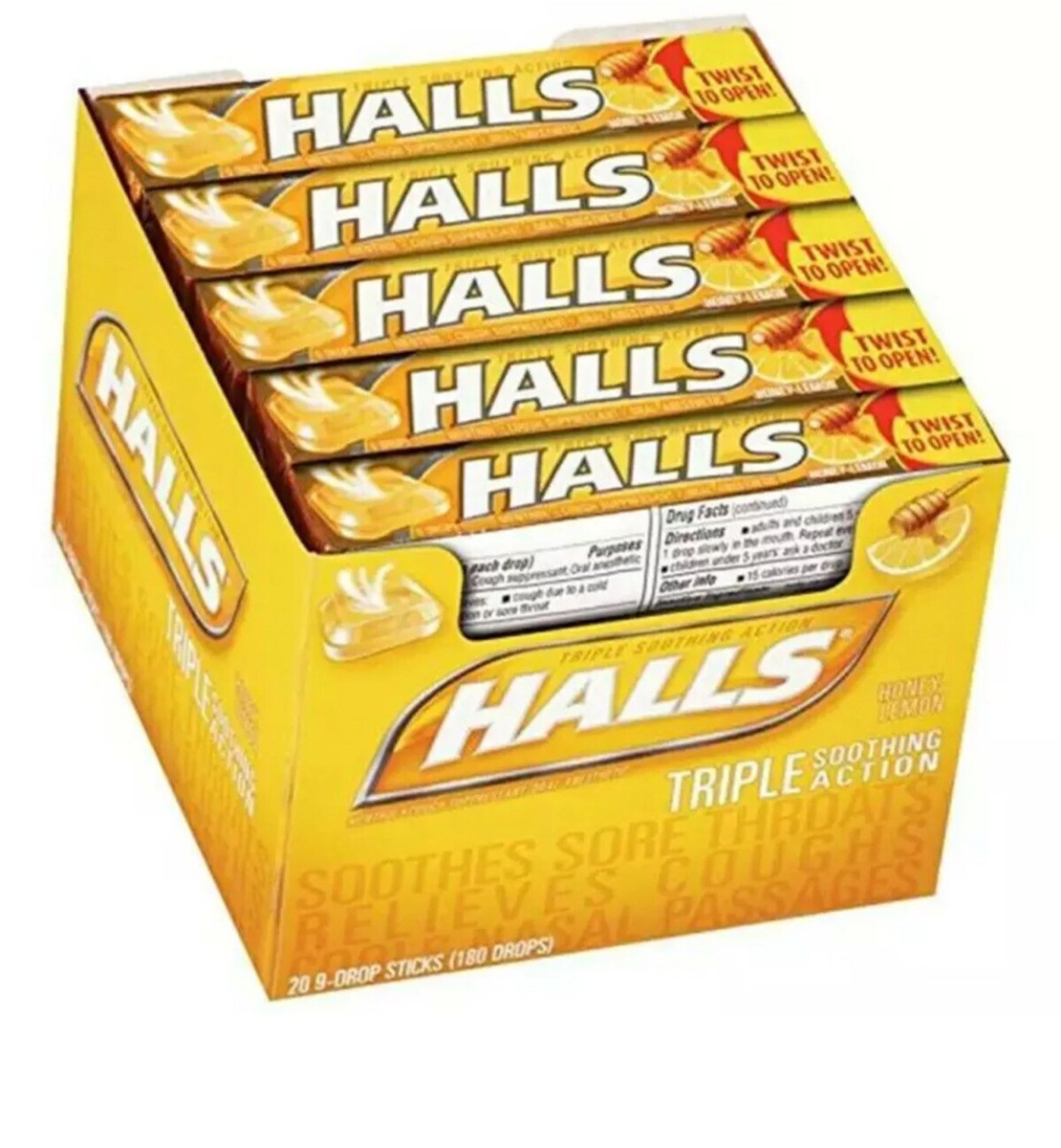 HALLS 20x33.5G - Honey Lemon
